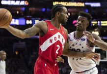 Leonard anota 39, Raptors empatan serie ante 76ers kawhi