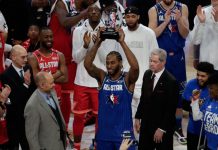 Equipo LeBron gana el juego de Estrellas de la mano de Kawhi nba