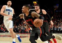 Lillard bate récord de triples de Portland, que gana a Magic damian