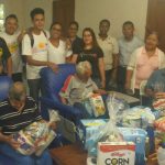 Juventud Sandinista entrega paquetes alimenticios a adultos mayores nicaragua