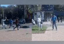 Discutió con motociclista y lo hirió a machetazos (VIDEO) discutio