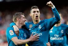 Cristiano marca doblete y el Madrid golea en Valencia