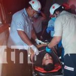 Conductor de camión queda  prensado al estrellarse con otro en Tipitapa nicaragua