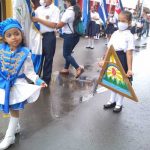 Con orgullo patrio, estudiantes de Masaya conmemoran Batalla de San Jacinto desfile patrio