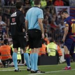 Messi sustituido con molestias en triunfo del Barca barcelona