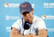Nadal abandona el torneo de Brisbane por lesión muscular