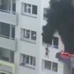Niños atrapadados por las llamas salvan su vida tras saltar desde 12 metros de altura ninos ilesos