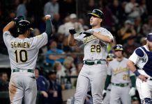 Atléticos acecha a Yanquis gracias a grand slam de Olson matt