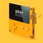 Asi es playdate, una original consola portátil consola con manivela playdate