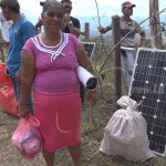 Familias de la comunidad La Unión reciben paneles solares nicaragua