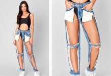 ¡El último grito de la moda! Los pantalones «Extreme Cut Out» que incendian la Red jeans