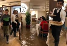 La pizzería que desafía a la peor inundación de Venecia (VIDEOS) italia