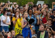 Protestan en la Casa Blanca contra el cambio climático estados unidos