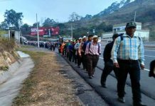 Pueblo Lenca protesta contra el Gobierno de Honduras honduras