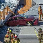 Recuperan tres cuerpos sin vida del puente colapsado de Miami Dade policia de miami dade