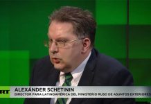 Funcionario ruso sostiene que crisis que vivió Nicaragua fue un plan preparado alexander schetinin