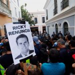 Policía de Puerto Rico reprime protesta contra Ricardo Rosselló puerto rico