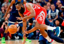 Los Rockets arrollan 119-100 a los Timberwolves james