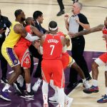 Trifulca arruina debut en casa de LeBron con los Lakers lebron