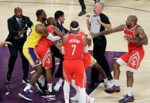 Trifulca arruina debut en casa de LeBron con los Lakers lebron