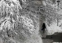 Frente frío congela a dos hombres en Serbia serbia
