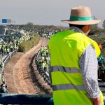 Agricultores en protesta bloquean accesos a Sevilla, España espana