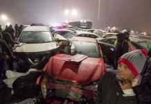 Heladas en el norte de México provocan choque de 40 vehículos