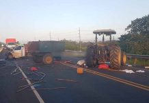 Fuerte encontronazo entre camioneta y tractor deja un fallecido en Costa Rica