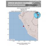 Sismo de 5,3 se registra frente a las costas de Perú sismo