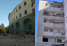 Primeras Imágenes: Dos terremotos causan pánico en Albania albania