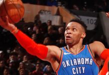 Westbrook anota 37 en victoria 129-121 ante Trail Blazers russell