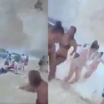 Desprendimiento de rocas casi aplasta a 7 turistas en Grecia grecia