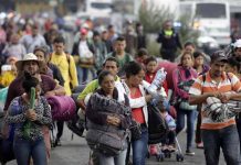 Cientos de migrantes arriban a la Ciudad de México caravana de migrantes
