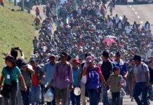 Más de 2 mil migrantes salen de la Ciudad de México rumbo a EEUU migrantes