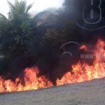 Incendio consume gasolinera en Wiwilí incendio