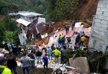 Reportan 4 muertos y 10 desaparecidos tras un deslizamiento en Colombia colombia