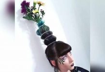 El «pelo florero» se posiciona como tendencia en las redes (FOTOS) fotos