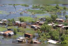 Aumenta a 6 mil familias afectadas por inundaciones en Paraguay lluvias