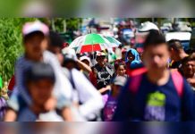 Caravana de migrantes centroamericanos sigue rumbo a Guadalajara caravana de migrantes