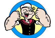 «Popeye el marino» llegó a sus 90 años musculoso y comiendo espinacas personaje