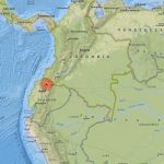 Fuerte sismo de magnitud 5,4 sacude la región norte de Ecuador mapa de Ecuador