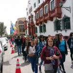 Docentes realizan paro nacional y protestan contra Presidente de Chile chile