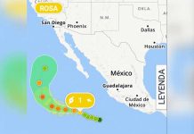 Rosa se convierte en huracán categoría 1 en costas de México huracan