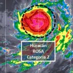 Huracán Rosa alcanza categoría 2 y provoca fuertes lluvias en México mexico