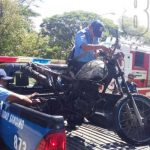 Queman y dejan abandonada motocicleta en Xiloá motocicleta