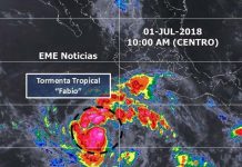 México: Se forma tormenta Fabio y prevé se convierta en Huracán tormenta tropical