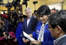 Evo Morales inscribe candidatura para elecciones presidenciales presidente de bolivia