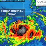 Fabio se convirtió en huracán y se intensifica en costas de México huracan