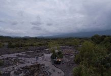 Guatemala: Bajan lahares en áreas aledañas al volcán de Fuego lahares