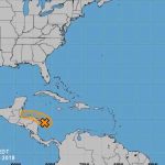 Baja Presión puede convertirse en depresión tropical en Centroamérica mapa